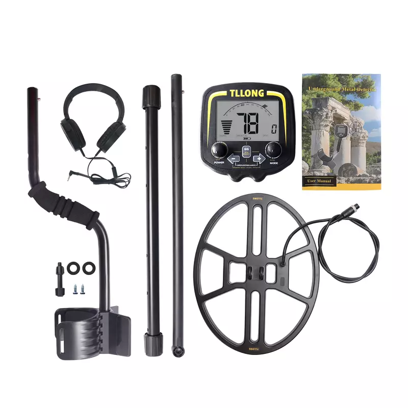 ATX880 Professional High Sensitivity Underground Metal Detector Gold With Large Detecting Coil For Treasure Hunting