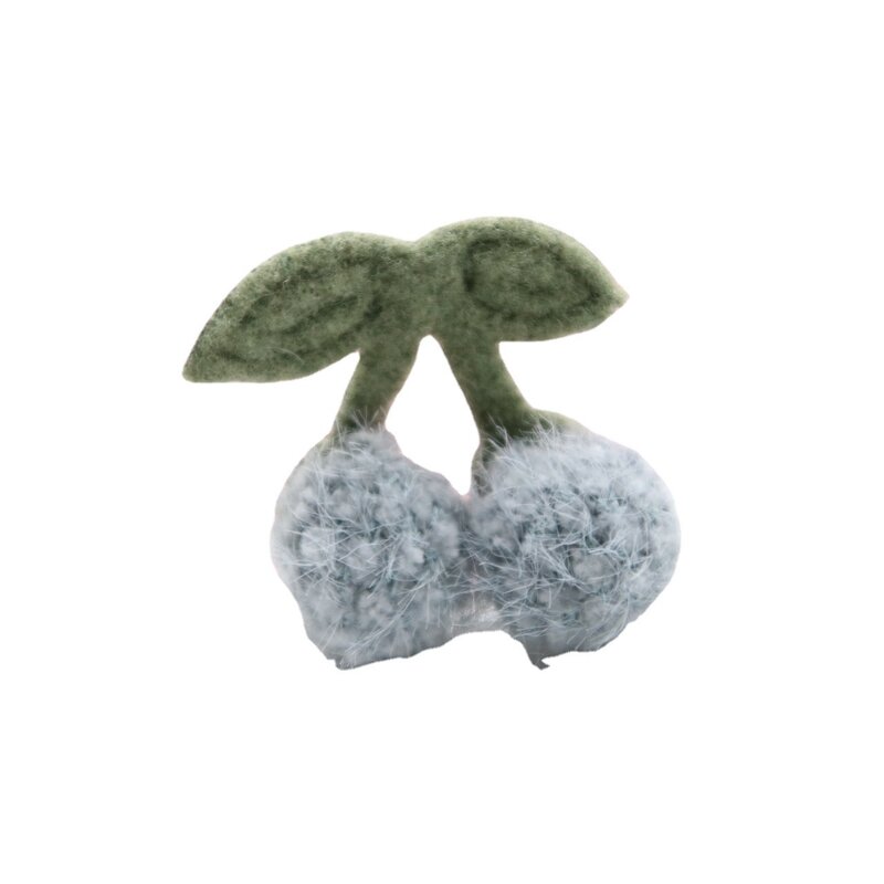 10 pezzi piccola combinazione di ciliegie carine palla di visone costume borsa negozio materiale fai da te accessori per capelli per bambini decorazione
