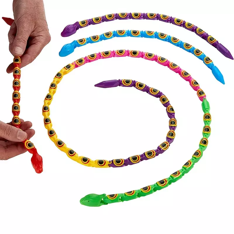 4 pezzi serpente simulato bambini divertenti giocattoli ingannevoli bomboniere per feste di compleanno per bambini regali di Halloween di natale riempitivi Pinata