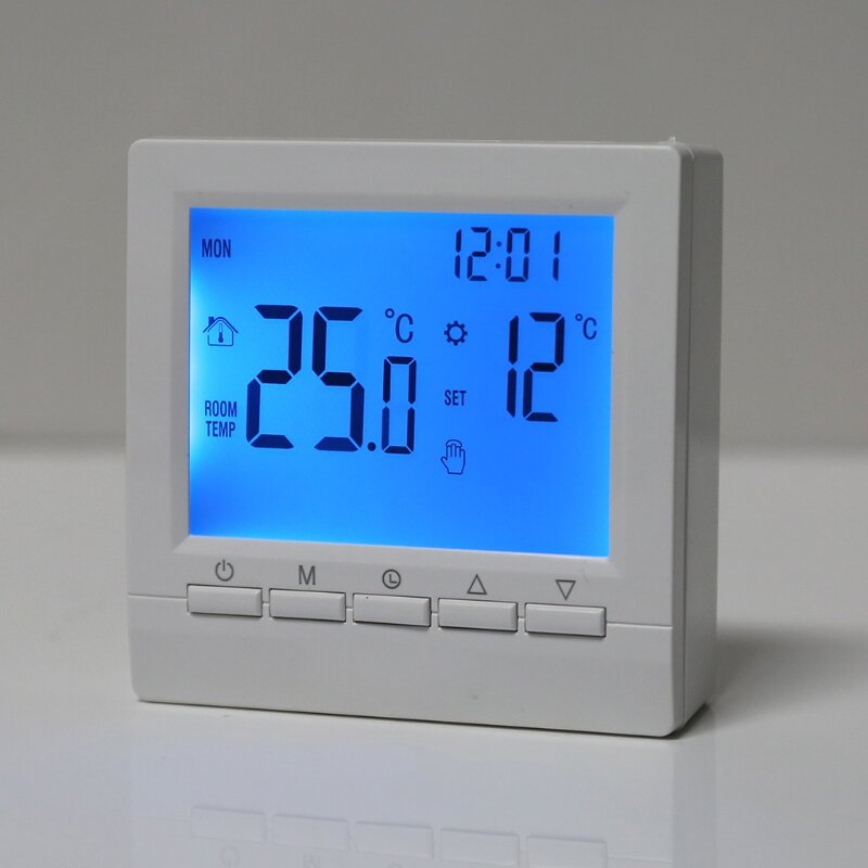 Programable para termostato inteligente, pantalla Digital, Panel Control temperatura para caldera Gas/agua/calefacción