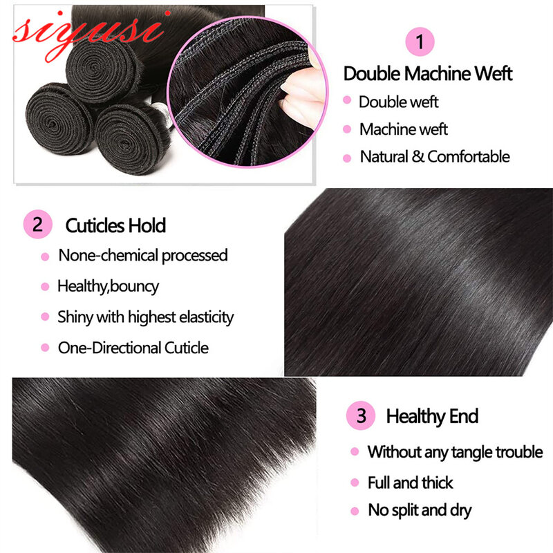 Прямые человеческие волосы speed1/3/4 шт., натуральные черные женские дешевые человеческие волосы Remy, 10-30 дюймов, прямые искусственные волосы