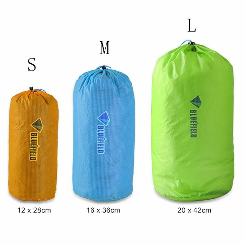 Tas penyimpanan tas kabel, kantung serut tenda ultra ringan tahan air untuk perjalanan luar ruangan