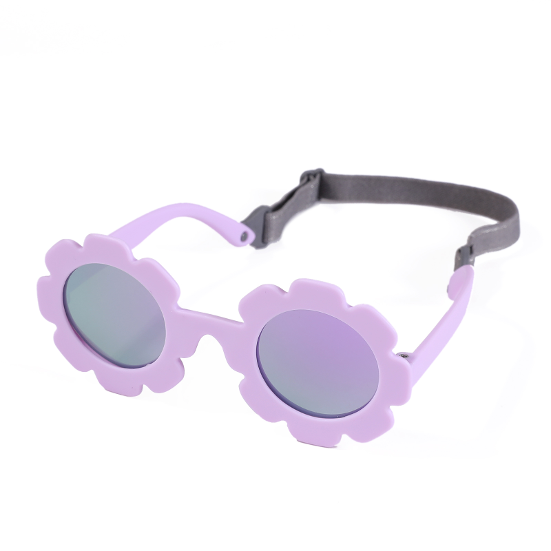 Детские поляризационные солнцезащитные очки с ремешком, на возраст 0-24 месяца