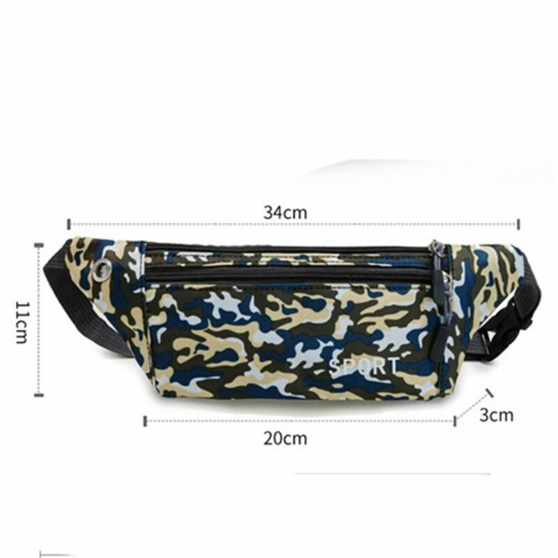 Unisex Zipper Case Camouflage Waist Purse Fanny Pack Sport Pouch Bum Bag