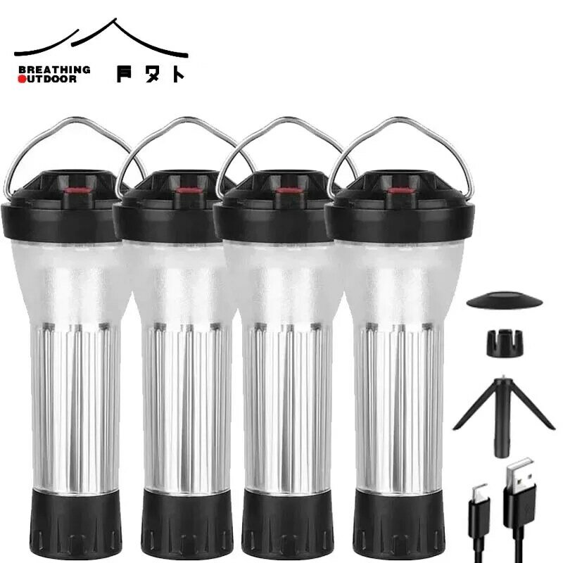 BATOT-Lot de 5 lanternes de camping, 3000mAh, Goal ontariFlat, remplacement de la lampe, 5 modes d'éclairage, lampes de poche LED, lampe de secours