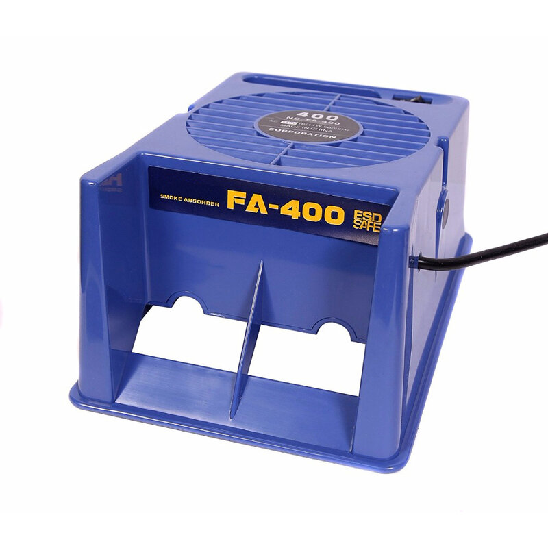 220v/110v FA-400 ferro de solda absorvedor fumaça esd extrator instrumento de fumaça com 5 pçs livre filtro de carbono ativado esponja