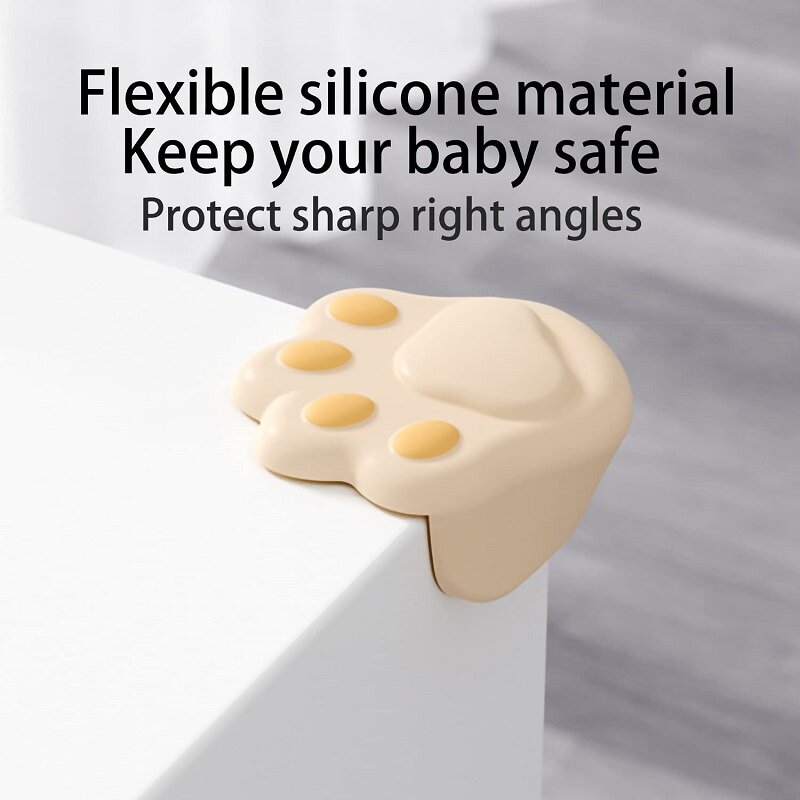 Protetor de canto da tabela para protetores do bebê protetores de canto móveis guarda canto borda pára-choques de segurança à prova do bebê bonito silicone