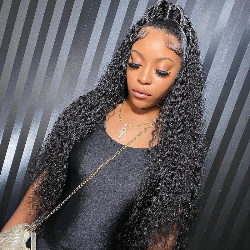 13x6 Hd Lace Deep Wave Frontal Wig Glueless Pre Plucked 13x4 Wet And Wavy Loose Water Wave Lace Front Wigs Curly Human Hair Wig