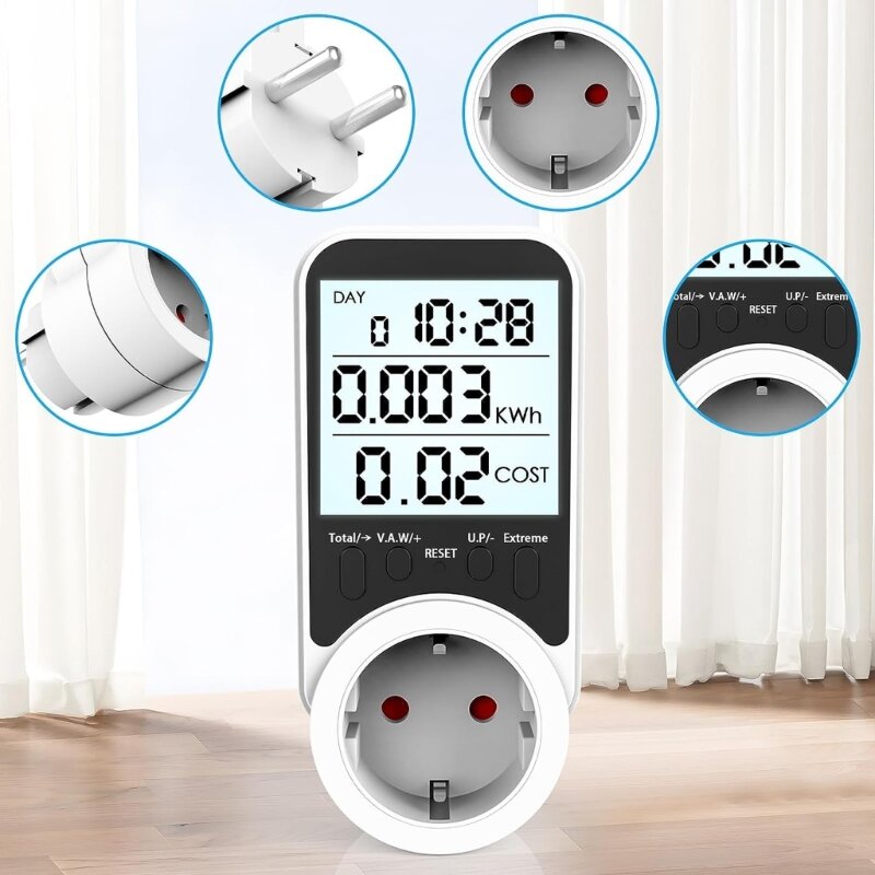 Efficiently Manage Power Cost Power Meter Socket Energy Cost Monitors Socket