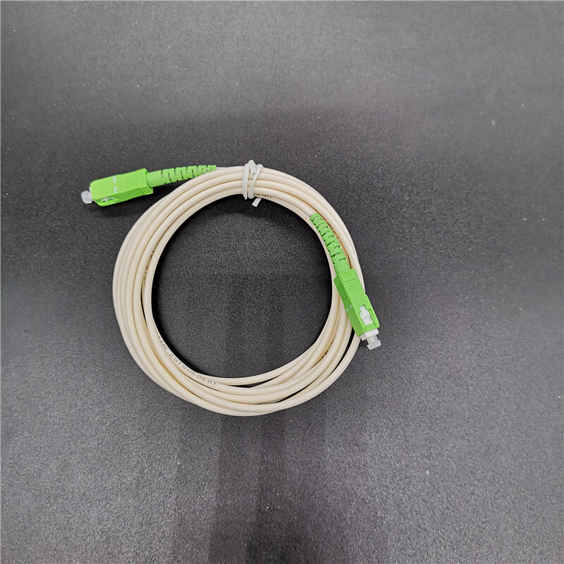 Sc APC-SC apc 1,5 m 2m Simplex Single Mode Glasfaser-Patchkabel weiß 3,0mm Glasfaser kabel, Himmel und Globus kompatibel