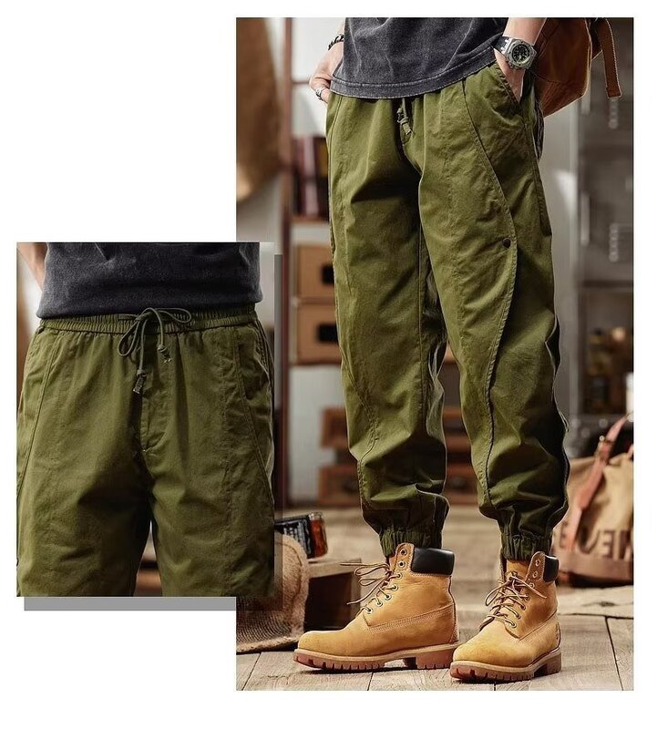 652 Straight leg jeans for men's autumn and winter American fashion brand retro loose wide leg casual long pants