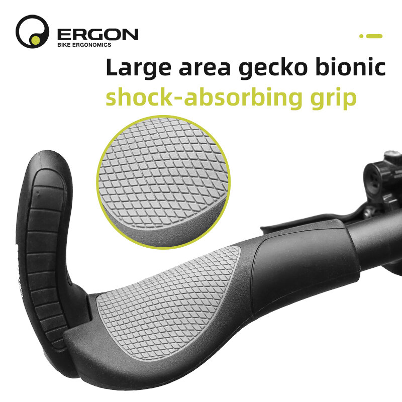 ERGON – poignées de guidon de vélo de montagne, GP1 GP3 GP5, poignée ergonomique en caoutchouc, verrouillage de cyclisme sur route