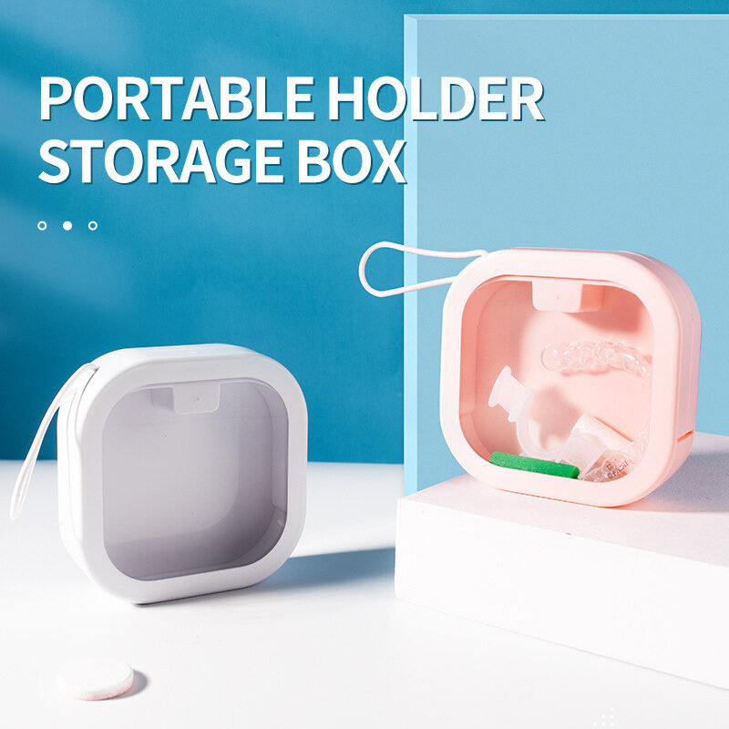 Kotak penyimpanan portabel mini kotak benang gigi kotak perhiasan kecil ponsel kabel kotak klip kertas