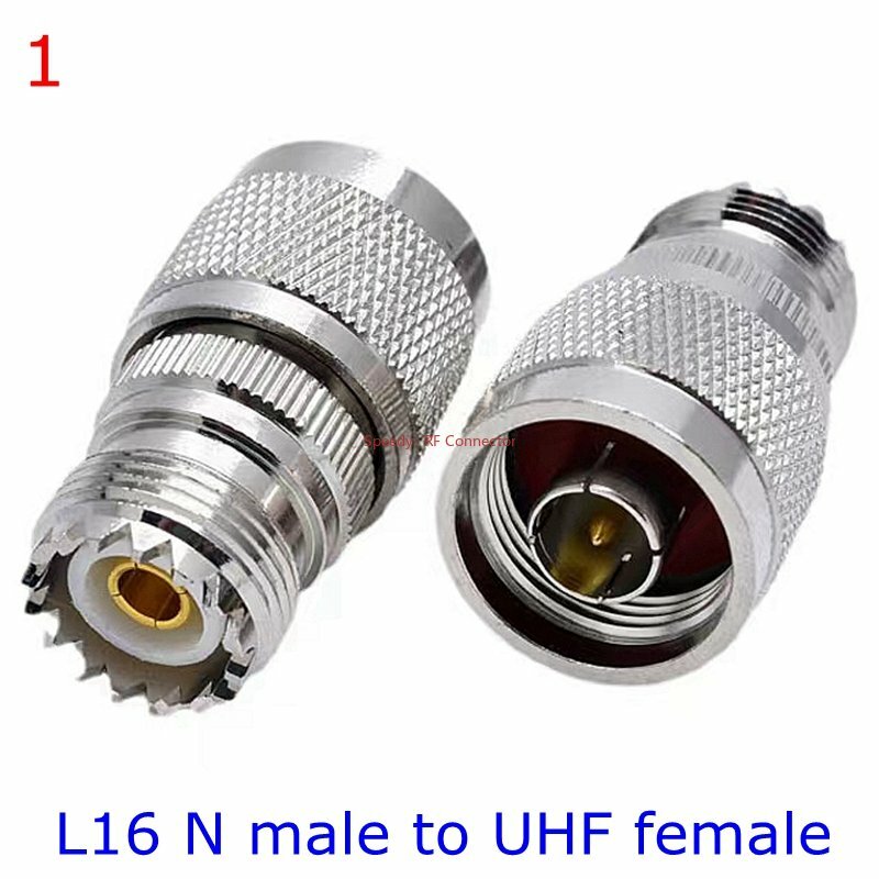 1Pcs UHF SO239 PL259 SO-239 PL-259ชายหญิง N ประเภทชายหญิงตรงเชื่อมต่อ UHF To N ชายหญิง RF ทองเหลืองทองแดง
