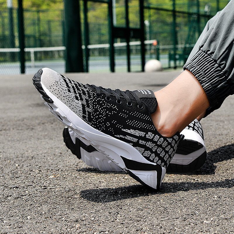 Męskie trampki amortyzujące lekkie buty buty trenerskie na co dzień bieganie na zewnątrz para wygodna antypoślizgowa