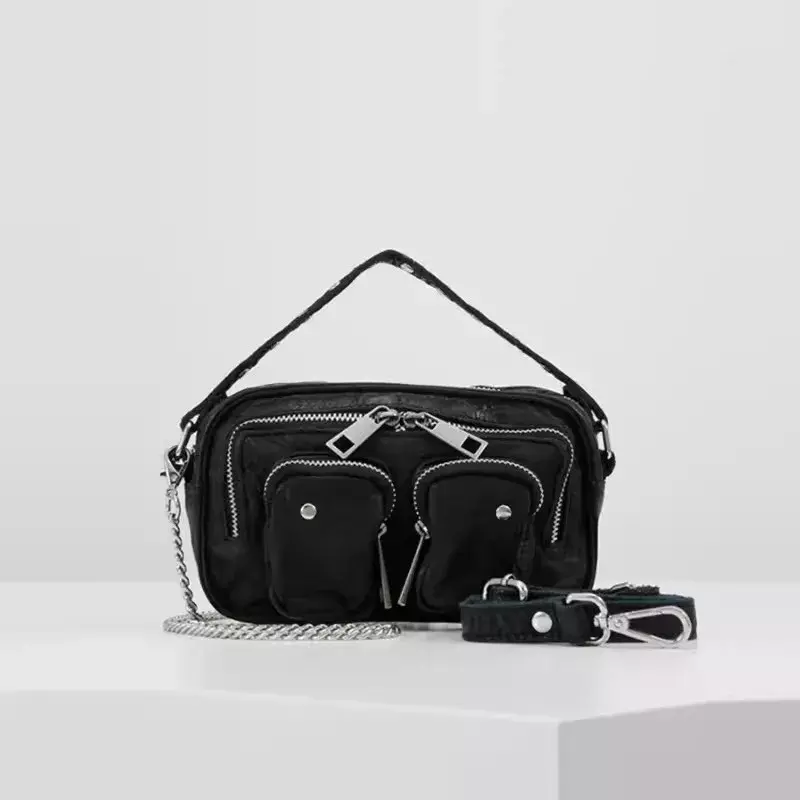2024 Fashion Leopard Shoulder Bag Thick Chain Underarm Bags For Women Brand Designer Handbags And Purses Ladies Crossbody