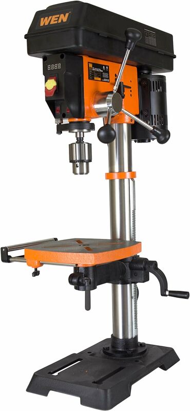 WEN 4214T 5-Amp 12-Inch Variable Speed Cast Iron Benchtop Drill Press with Laser and Work Light