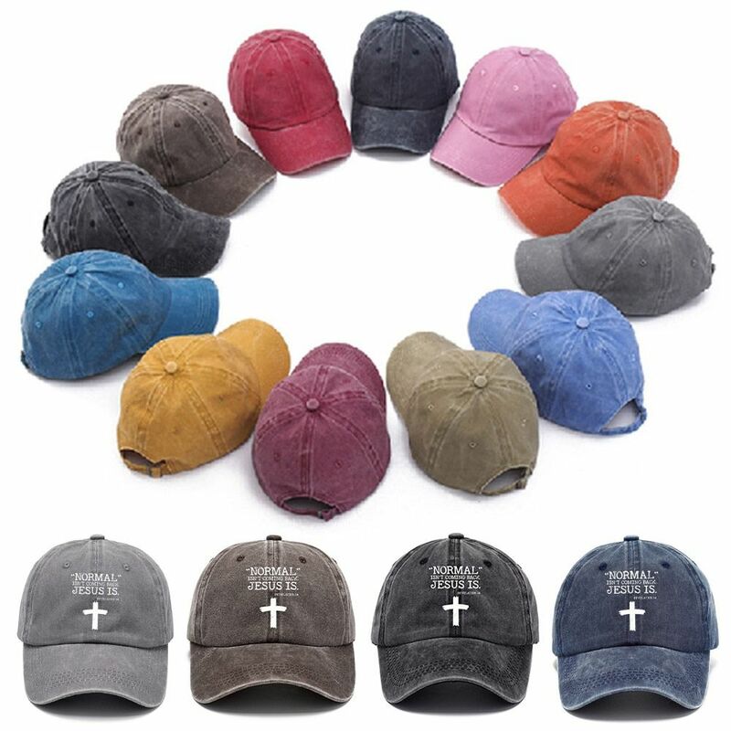 Outdoor Sports Letter Embroidery Baseball Caps Vintage Hip Hop Summer Distressed Faded Hats Snapback Caps Men Women
