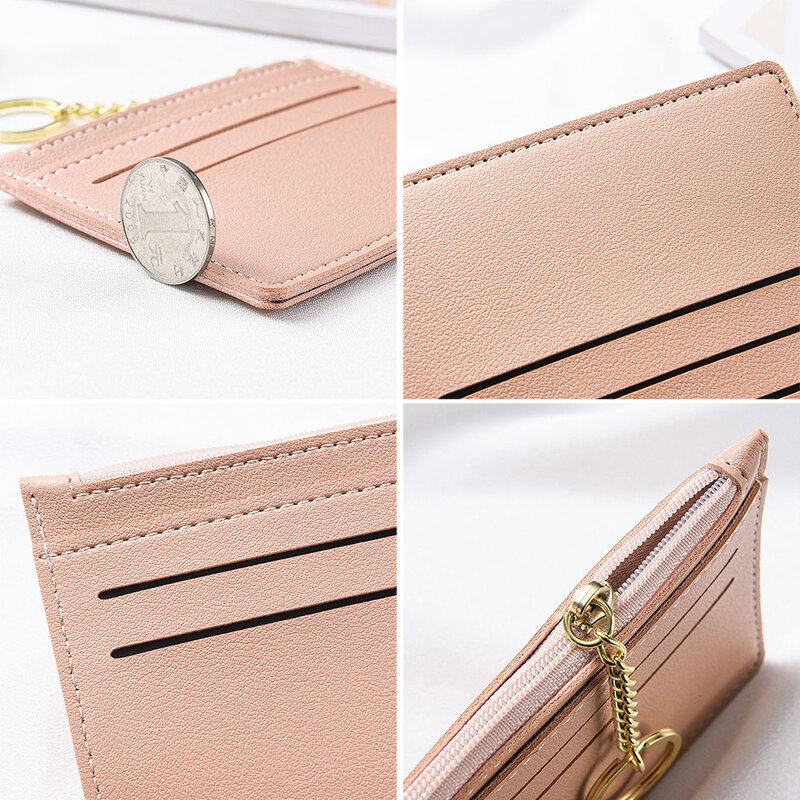 1PC Retro Slim Card Holder For Bank Credit Card ID Card Coin Pouch Case Bag Wallet Organizer Women Men Thin Business Card Wallet