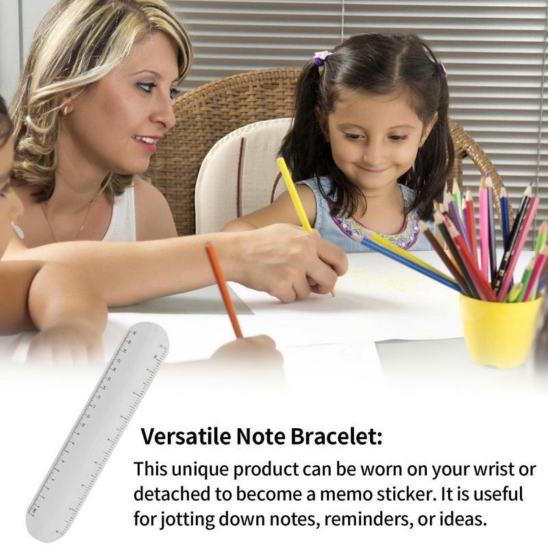 Slap Bracelets Notes | Reusable Memo Wristband Silicone | To Do List Bracelet For Classroom Hospital Meeting Company And School
