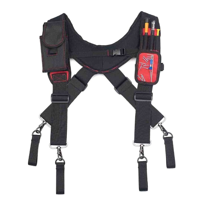 ceinture pour outils travail, bretelles pour perceuse, support pochette, bretelles magnétiques réglables