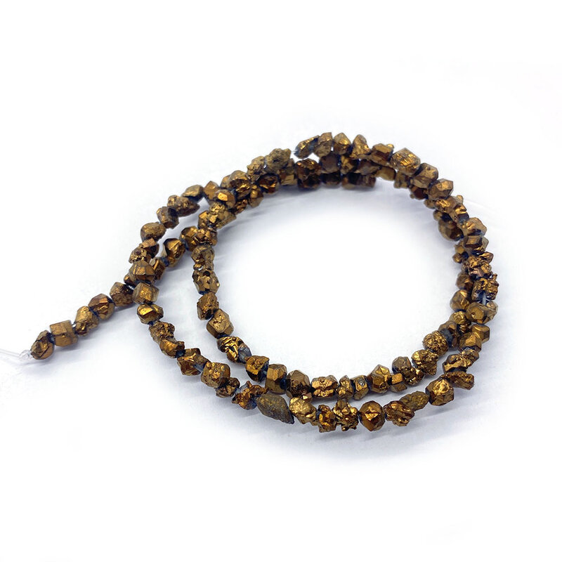 Pedra natural contas soltas moda jóias diy brincos pulseiras colar irregular geométrico chapeamento frisado encantos acessórios