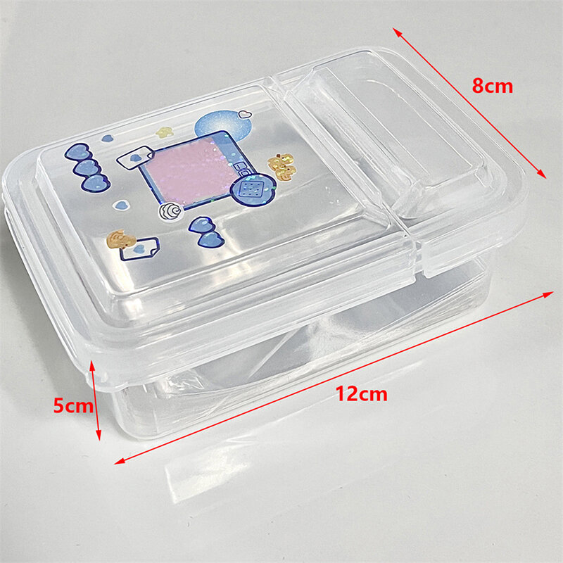 1PCS Collection Container Case Plastic Transparent Storage Box Small Clear Photocard Photo Card Film Protector Store box jewelry