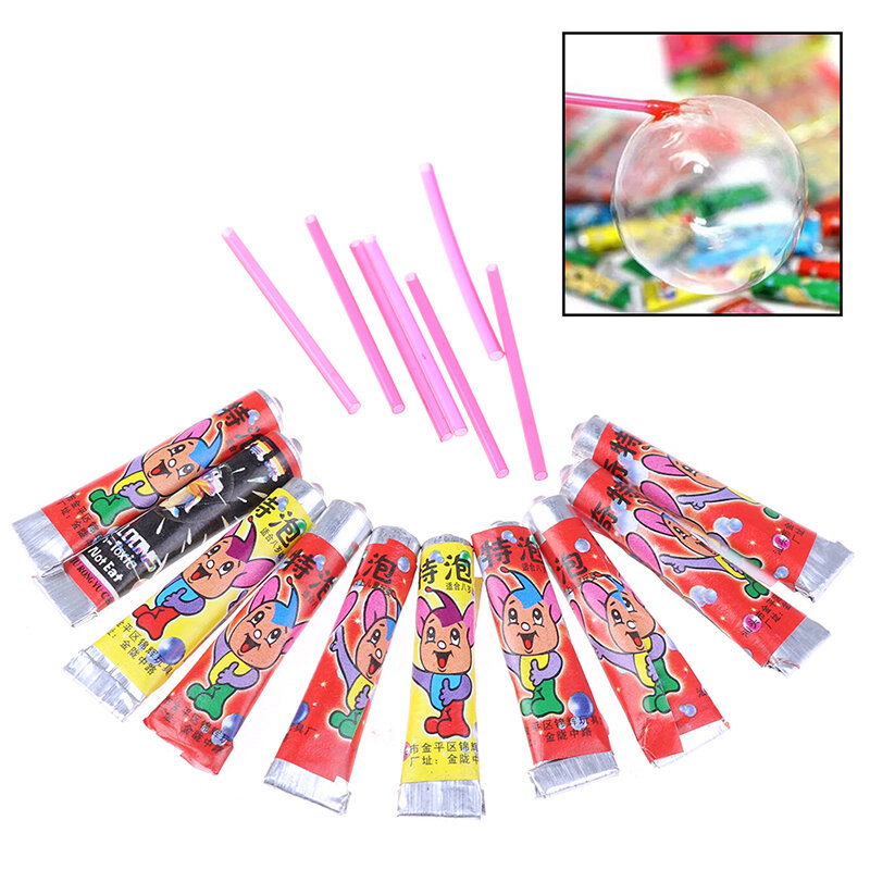 Magic Bubble Glue Toy Blowing Colorful Bubble Ball Plastic Balloon Won't Burst Safe For Kids Boys Girls Gift