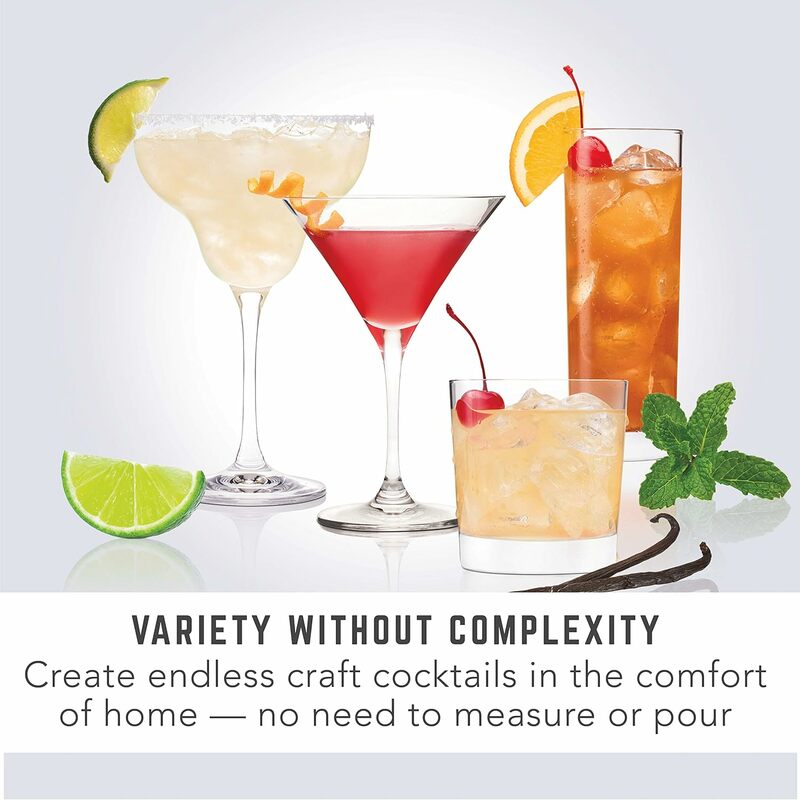 Macchina per Cocktail e bevande Bartesian Premium, semplicità a pulsante, Design facile da pulire, Home Bar, 55300