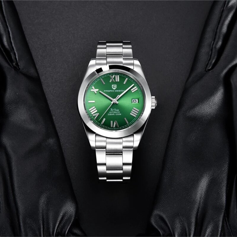 PAGANI zegarek geneva automatyczny zegarek dla mężczyzn NH35 jakość ruch moda wodoodporny mechaniczny biznes zegar ze stali nierdzewnej