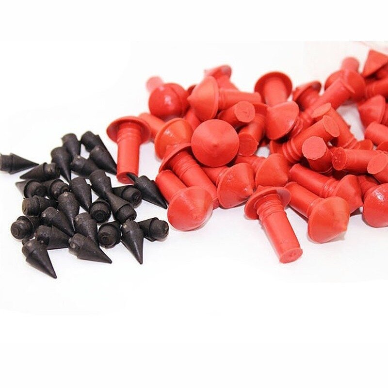Bouchons de réparation de pneus universels en forme de champignon, rouge noir, nouveau 2020