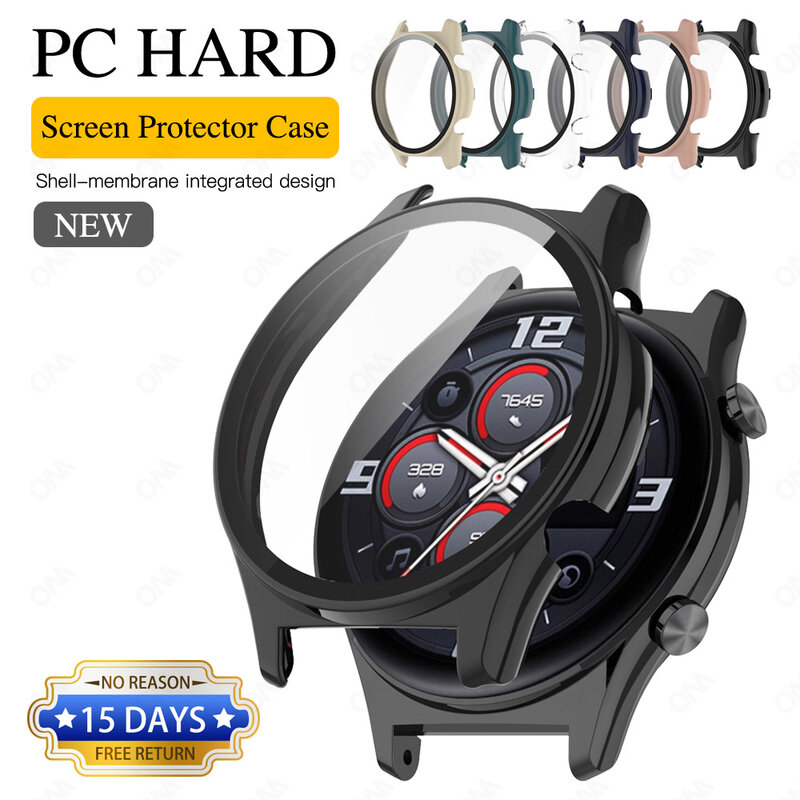 Pc Hard Screen Protector Case Voor Huawei Honor Horloge GS3 Gs 3 Anti-kras Bescherming Cover Met Gehard Glas case Accessoires