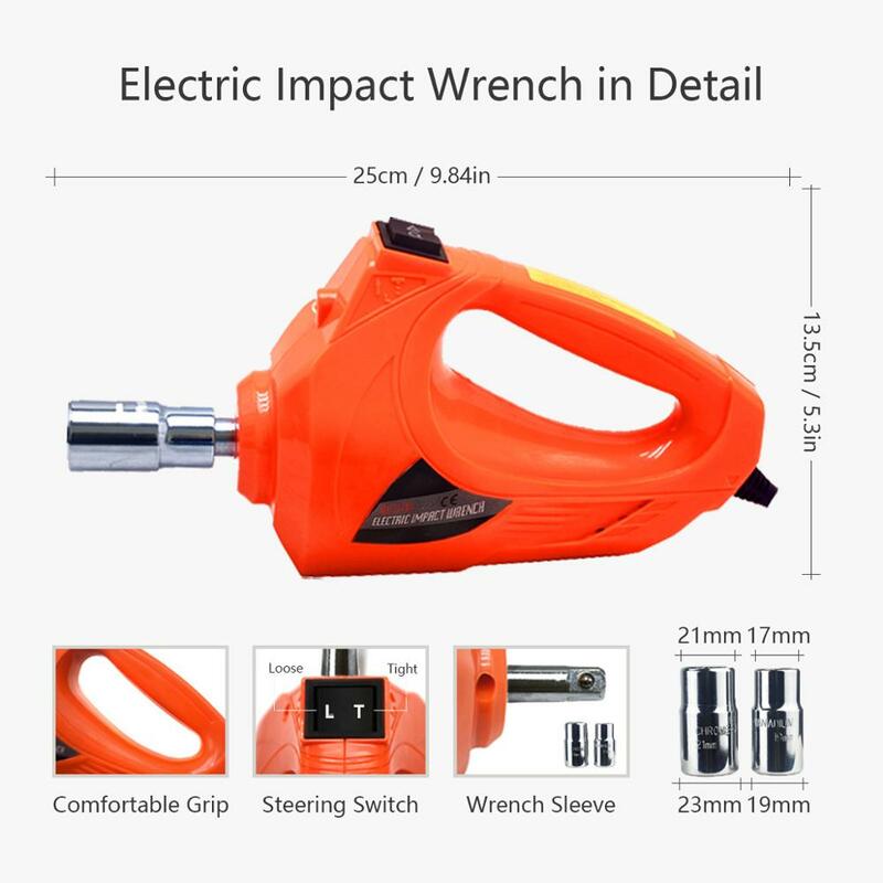 2 in 1 Electric Car Jack 155-530mm 5T Emergency Lifting Tool Car Repair Tool Electric Hydraulic Car Jack With Electric Wrench
