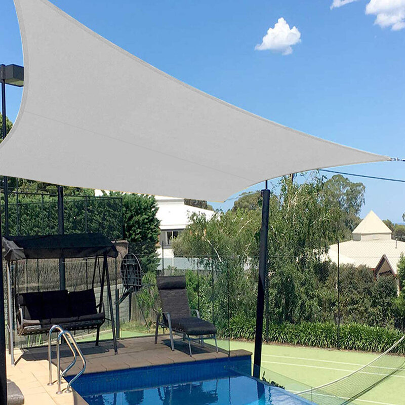 4*5m 5*6m 6*8m UV Protection 70% Waterproof Oxford Cloth Outdoor Sun Sunscreen Shade Sails Net Canopies Yard Garden Encrypted