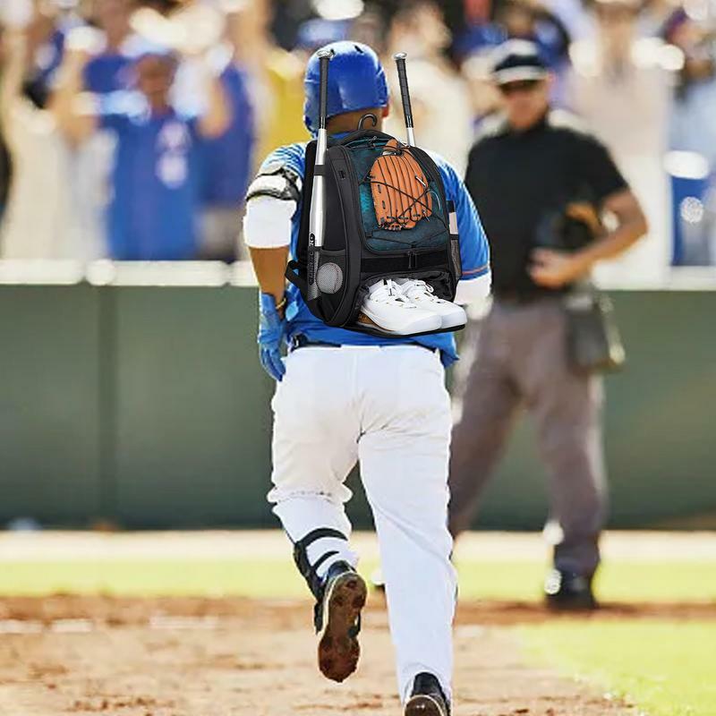 Plecak baseballowy dla chłopców torba baseballowa z przegrodą na buty plecak Softball o dużej pojemności strój do baseballa dla dzieci plecak kij bejzbolowy