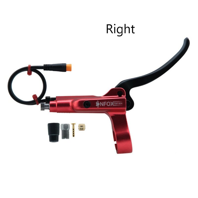 Brand New Durable High Quality Brake E-Bike Hydraulic Motor Replacement Spare Parts 3 Pin Black/Red Brake Handle