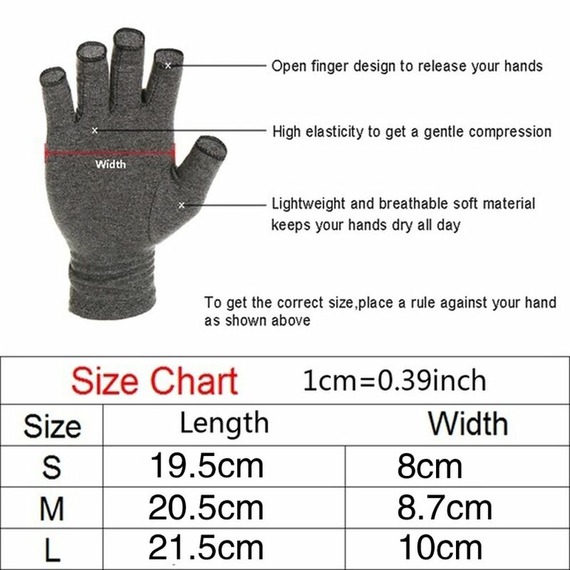1 пара компрессионных перчаток для снятия боли в суставах