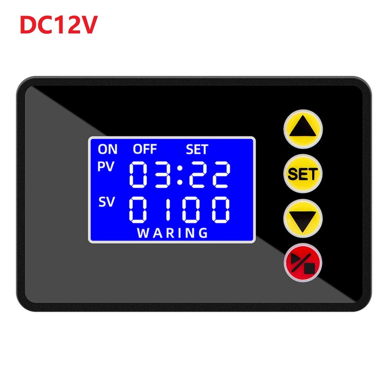 LCD Digital programável Microcomputador Time Controller, Delay Switch Relay, vários modos de combinação