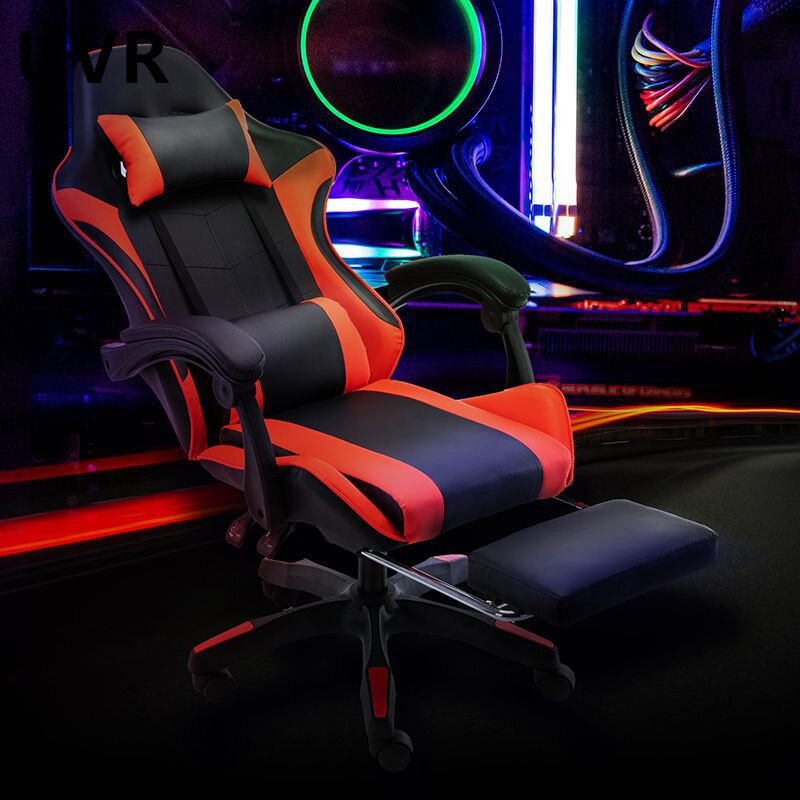 UVR LOL Internet Cafe Racing Chair Adjustable Swivel Comfortable Executive Computer Seating Can Lie Down Office Chair Boss Chair
