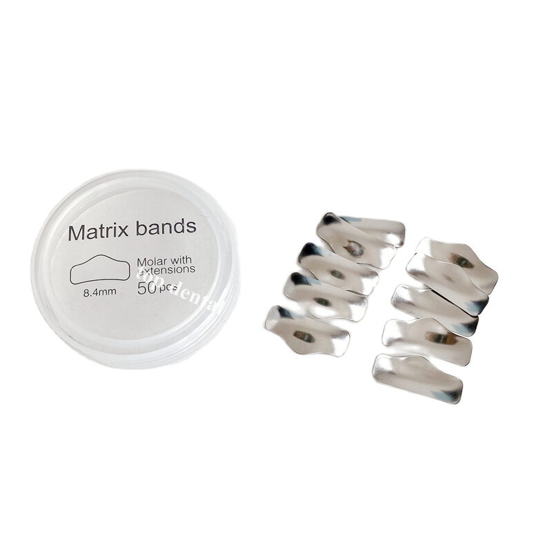 Bande a matrice dentale da 8.4mm sistema sagomato sezionale matrici di ricarica ricarica ritenzione dente di separazione