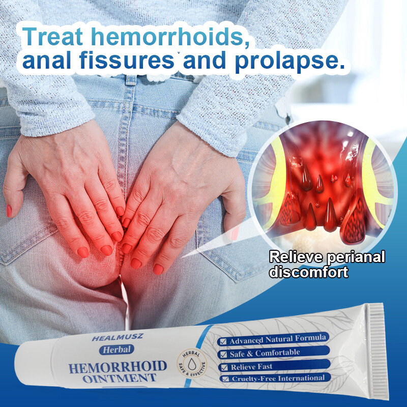 3PCS 20g Anal Anti-itch Ointment Treat Internal And External Hemorrhoids Anal Fissure Anal Bleeding Swelling Pain Relief Cream