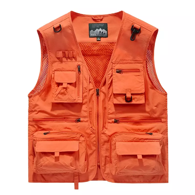 2024 Outdoor Leisure Vest nuovo Multi Pocket Mesh traspirante Slow Running cappotto sportivo canotta tattica di alta qualità per uomo