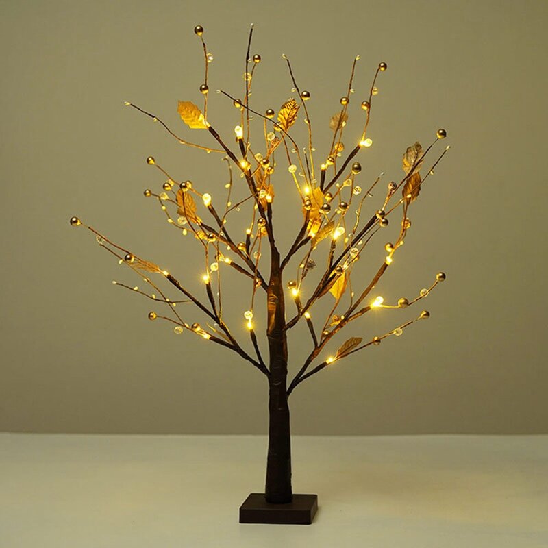 Luz luminosa do ramo, luz da árvore, paisagem luminosa, quarto da menina, feriado, casamento, decoração home