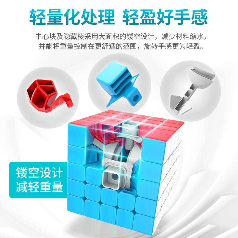 [Picube] Moyu Meilong 5x5x5 Magic Speed Cube 전문, 안티 스트레스 완구, 부드럽고 아이들의 퍼즐, 게임용