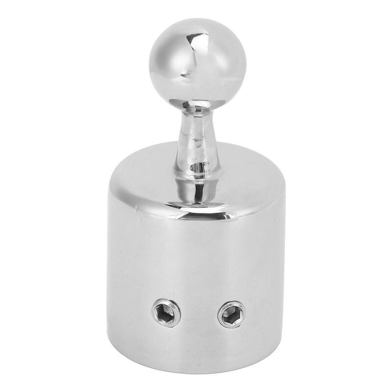 Stainless Steel Bimini Top Cap ID 25.6mm Boat External Eye End for 25mm Round Tube