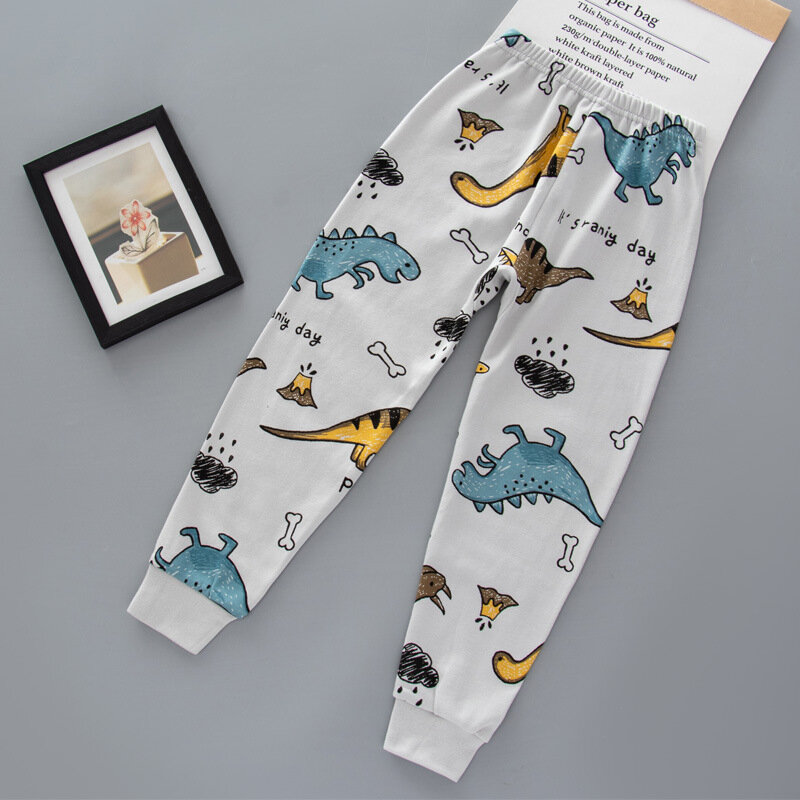 Cartoon Children Pants Boys Girls Sweatpants Trousers Pure Cotton Sports Pants 2-6 Years Old Spring Autumn Track Pant For Boys