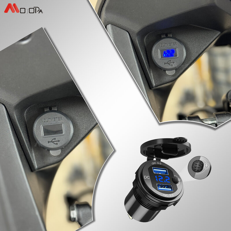Cargador USB Dual NX500 para motocicleta, carga rápida 3,0 para Honda NX400, NX500, 2024, Nx 400, 500, 2024, 2025