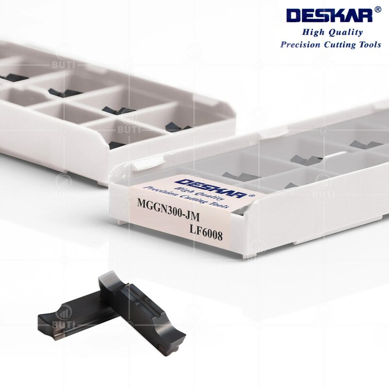 DESKAR-CNC Grooving Blade para Processamento de Material Geral, 100% Original MGGN150 200 250 300 400 500-JM LF6008, Alta Qualidade