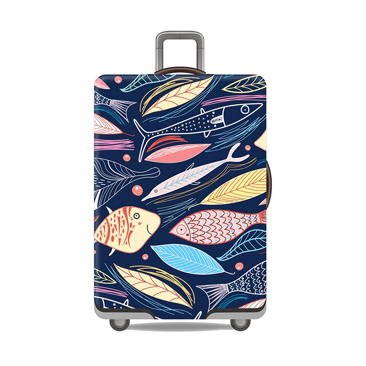 24-Zoll-Schutzhülle verdickt verschleiß feste Koffer Schutzhülle Großhandel elastische Polyester Spurs tange Gepäck koffer.