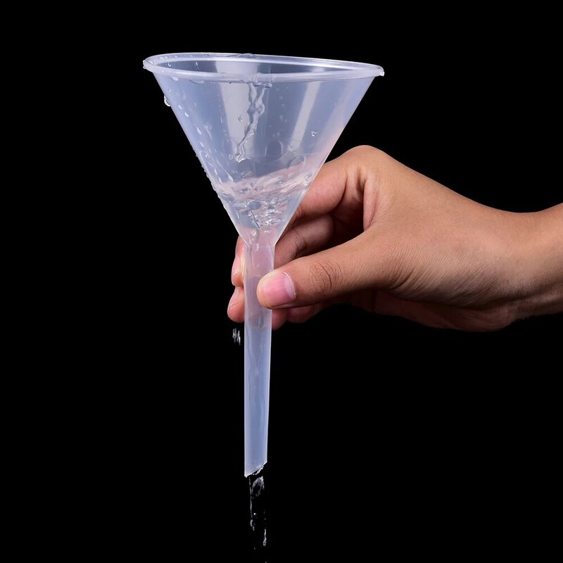 1pcs Perfume Funnel 1/2" 60ml Mouth Dia Laboratory Transfer Perfume Mini And Clear White Plastic Filter Funnel